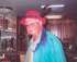 Wynn models his hat from Shelley, February 2005