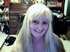 A self picture Sandy captured from the web cam she installed. You can see her cat "Bootie" over he right shoulder. Several years ago Sandy didn't want to even type on the computer.  She kept working at it, and then found the internet.  She loved to surf,
