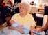 Lorraine holding her 9 day old Great Grandson Andersen Pierce Dotolo born August 21, 2003