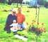 Terah Brynn and Terry at "Pops" Grave in Rockford, Ill.