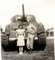 1947, Stoney with sister Emily Jean.