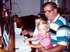 Papaw with future writers to the editor, Bethany and Alyssa.