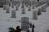 Eric's place of honor at Arlington National Cemetery after a snowfall