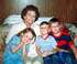 with grandchildren, Amber, Adam & Matthew