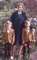 Pat standing with twins, Brian and Boyd, before their First Communion