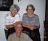 Betty with her brother Bud and his wife Thelma, 1999.